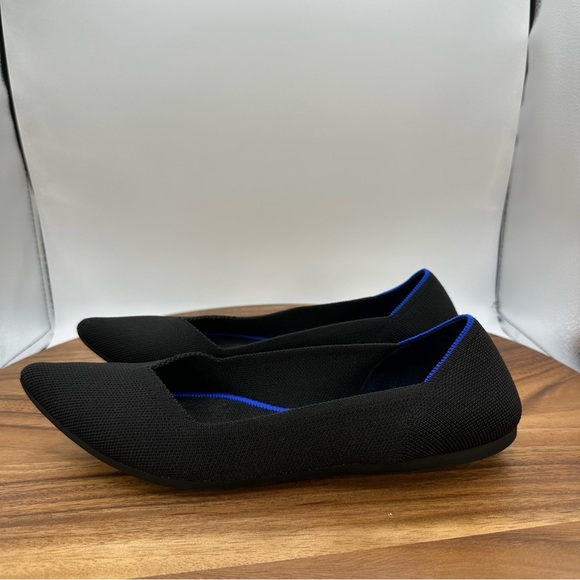 Rothy's The Point Slip On Pointed Flats Solid Black Washable Women's 9.5 - Picture 4 of 11